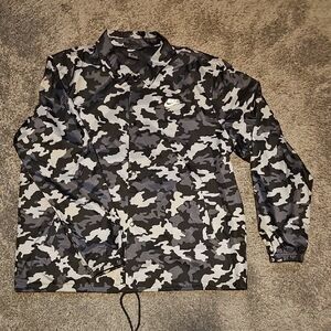 Nike Black and Gray Windbreaker Jacket